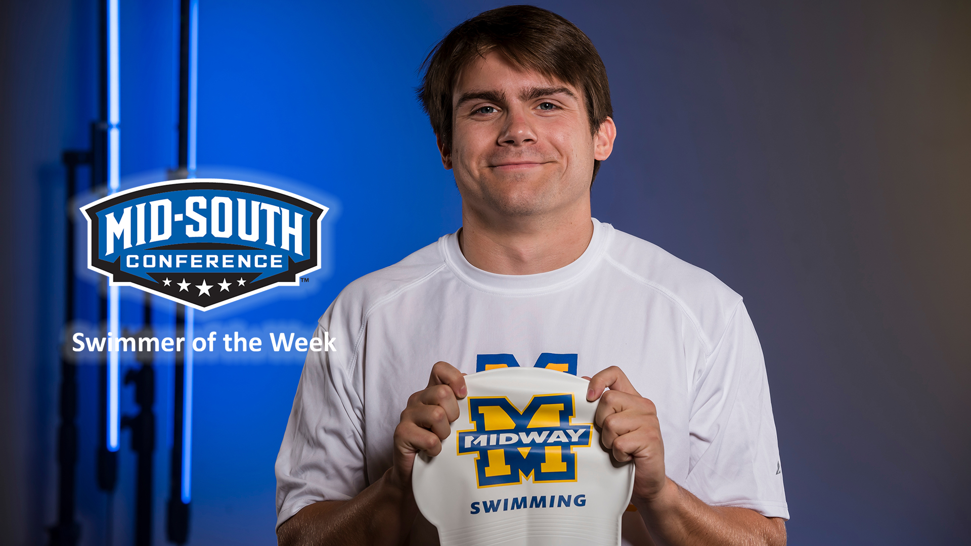 Brad Blanchard became the first Eagle to win multiple Swimmer of the Week awards on Monday.