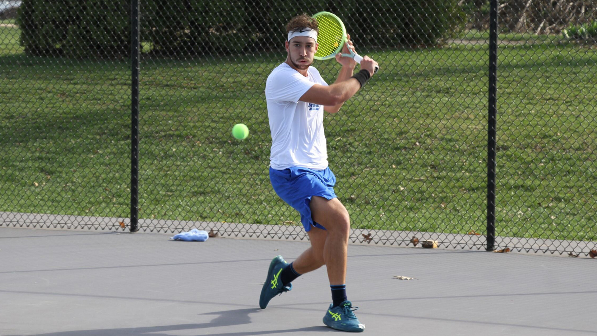 Midway dropped just eight total games in a sweep of Mount Vernon Nazarene Saturday, with Izan Casado dropping just one game between singles and doubles play.