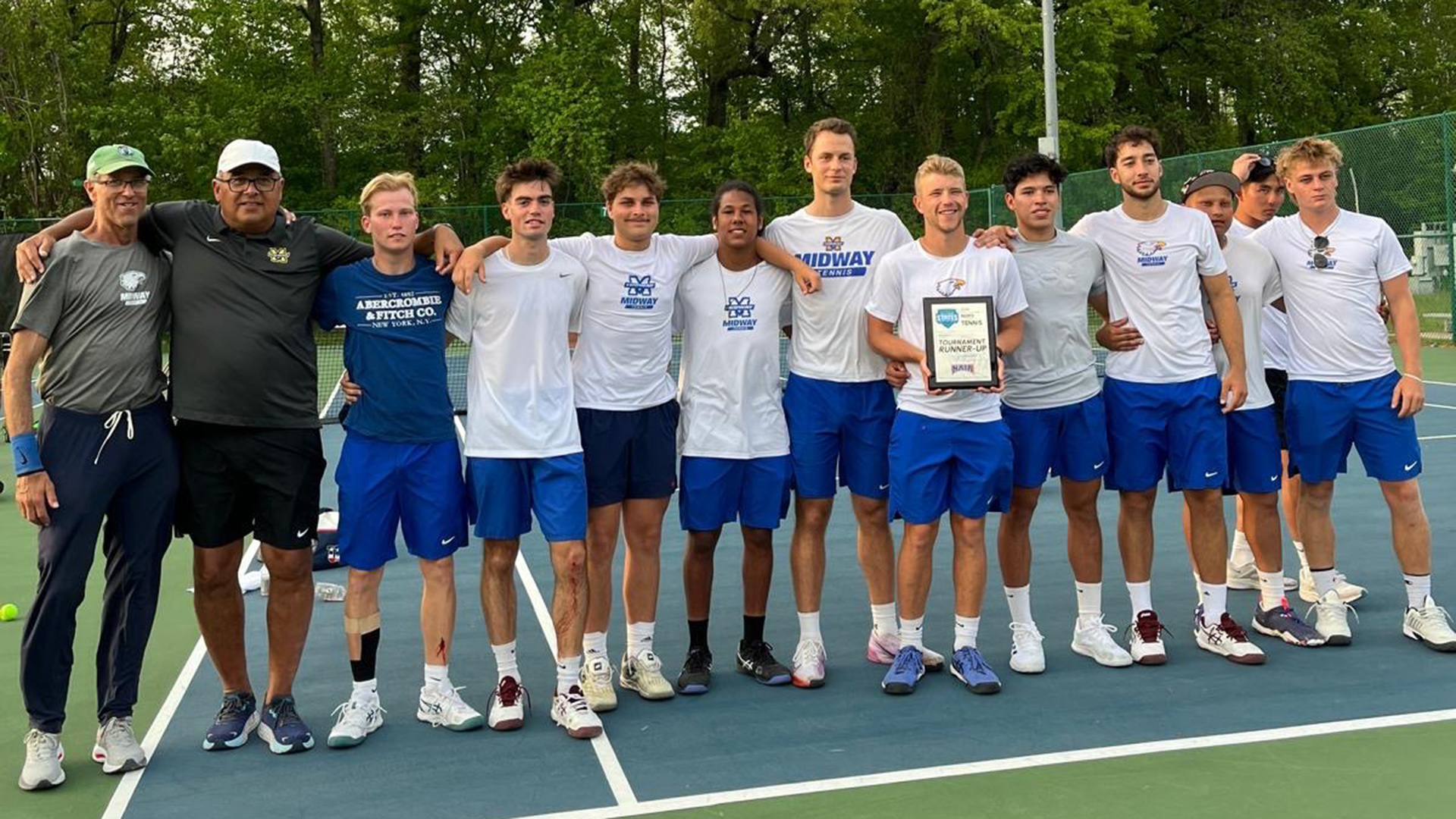 Midway reached the final round of the RSC Men's Tennis Championships, losing 4-0 to Oakland City Friday.