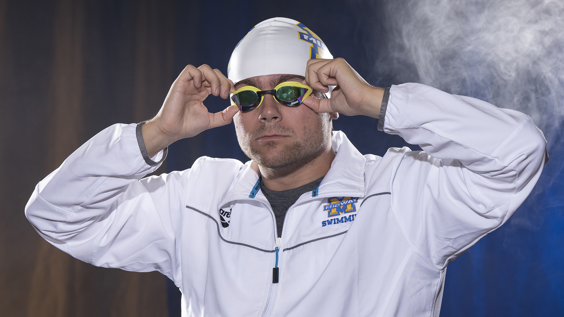 Brad Blanchard won the 100-yard backstroke in a dual against West Virginia Tech Saturday.