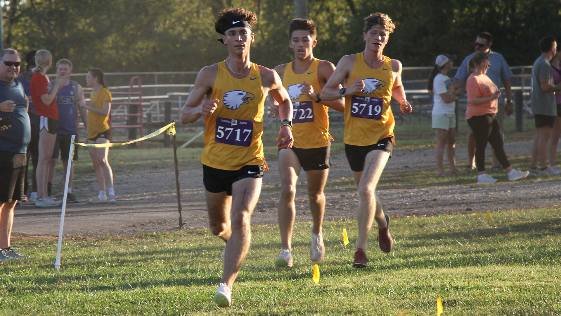 The trio of Jacob Kocis, Josiah Kocis and Carson Milner earned the top-three spots as Midway won its own cross country invite Friday night.